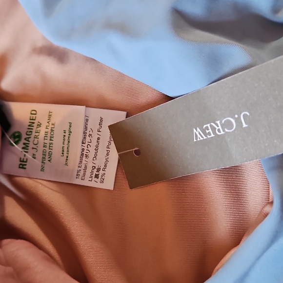 J Crew Blue Bikini Bottom, Brand New With Tags & Liner, Sz S - Picture 2 of 5